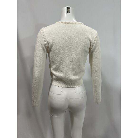 Line & Dot 'Corey' White Ponte Sweater Size XS - Picture 3 of 5